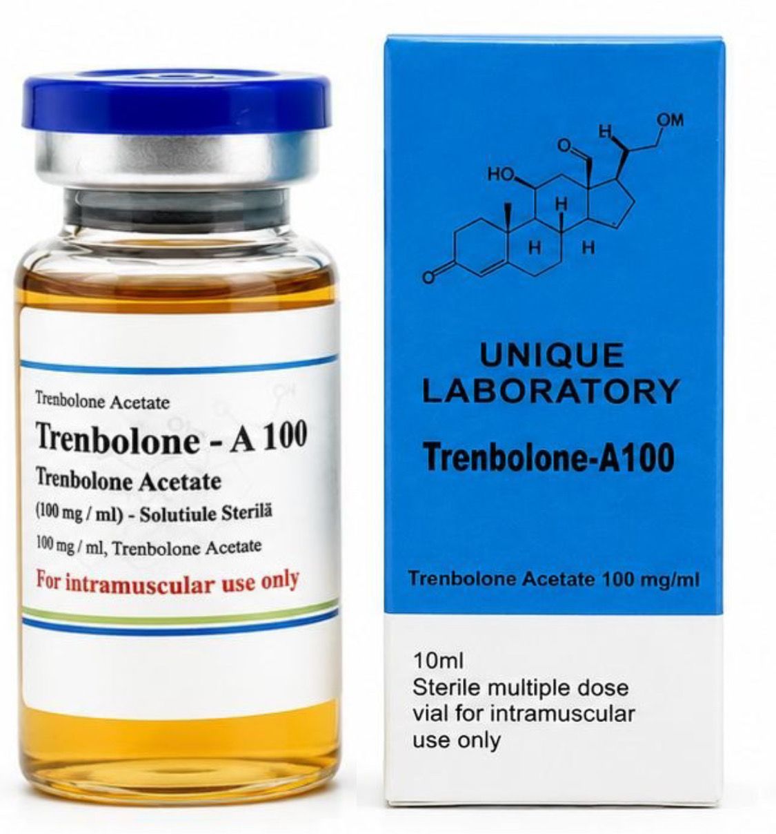 UNIQUE LABORATORY Trenbolone Acetate 100 (Trenbolone-A 100mg/ml) Multi-Dose 10ml Vial