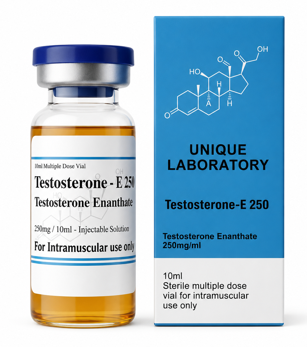 UNIQUE LABORATORY Testosterone Enanthate 250 (Testosterone-E 250) Multi-Dose 10ml Vial